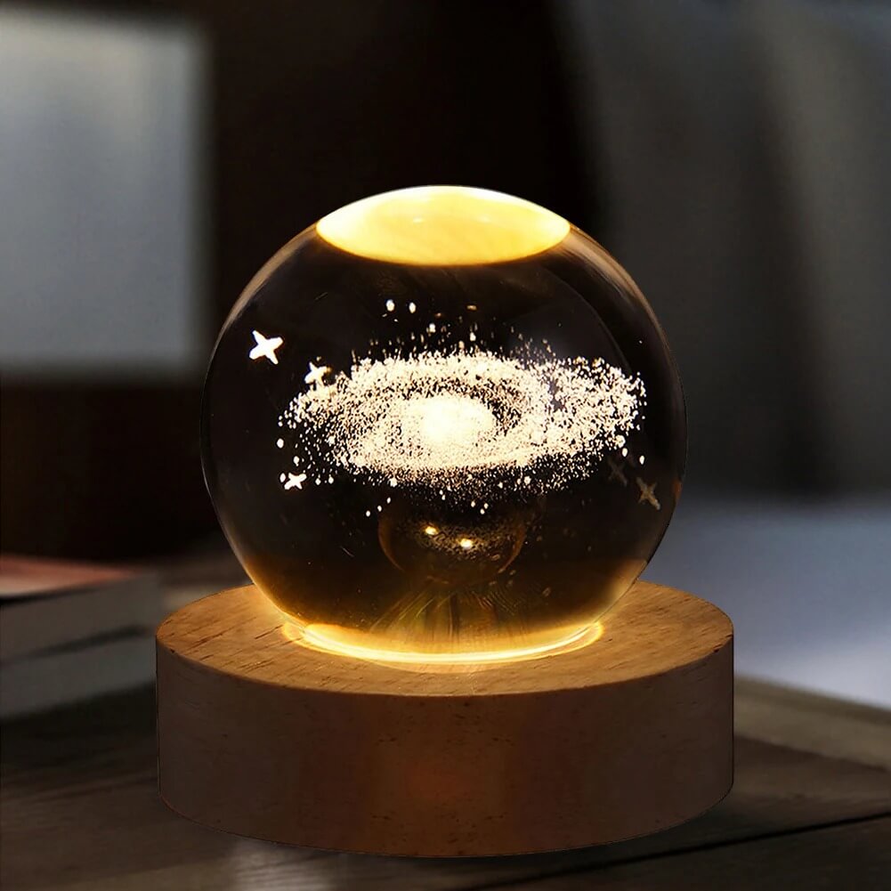 3D Crystal Galaxy Night Lamp
